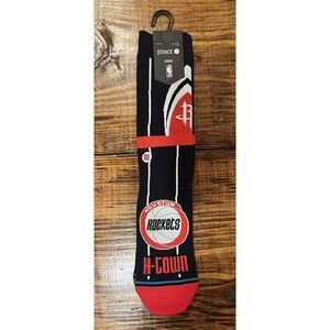 Stance NBA Houston Rockets Landmark Crew Height Socks Mens Large 9-13 NWT